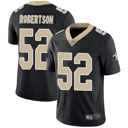 Men New Orleans Saints Limited Black Craig Robertson Home Jersey NFL Football 52 Vapor Untouchable Jersey